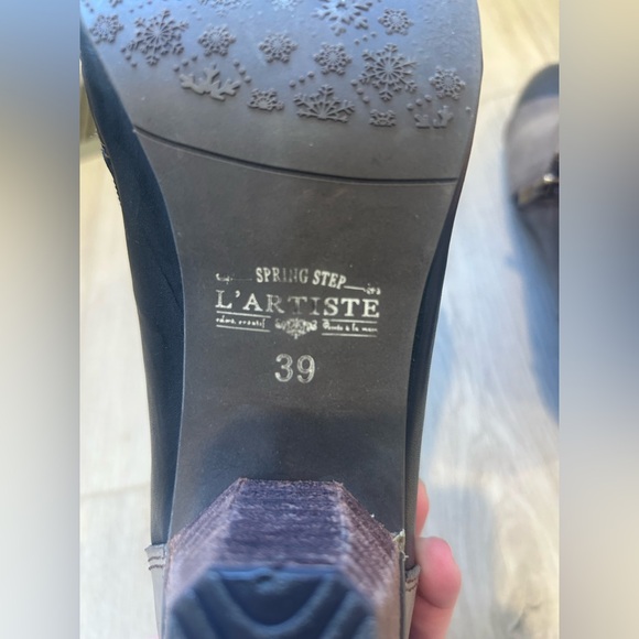 Spring Step L’Artiste “Green Tea” Victorian Style Two Tone Booties 39 steam punk - Picture 8 of 12